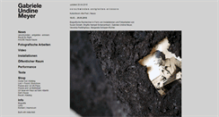 Desktop Screenshot of gabriele-undine-meyer.de